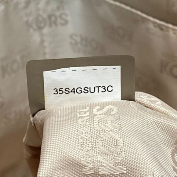 Michael Kors Canvas with Leather Trim Oversized Tote Denim & Brown Rare GUC - Picture 14 of 15